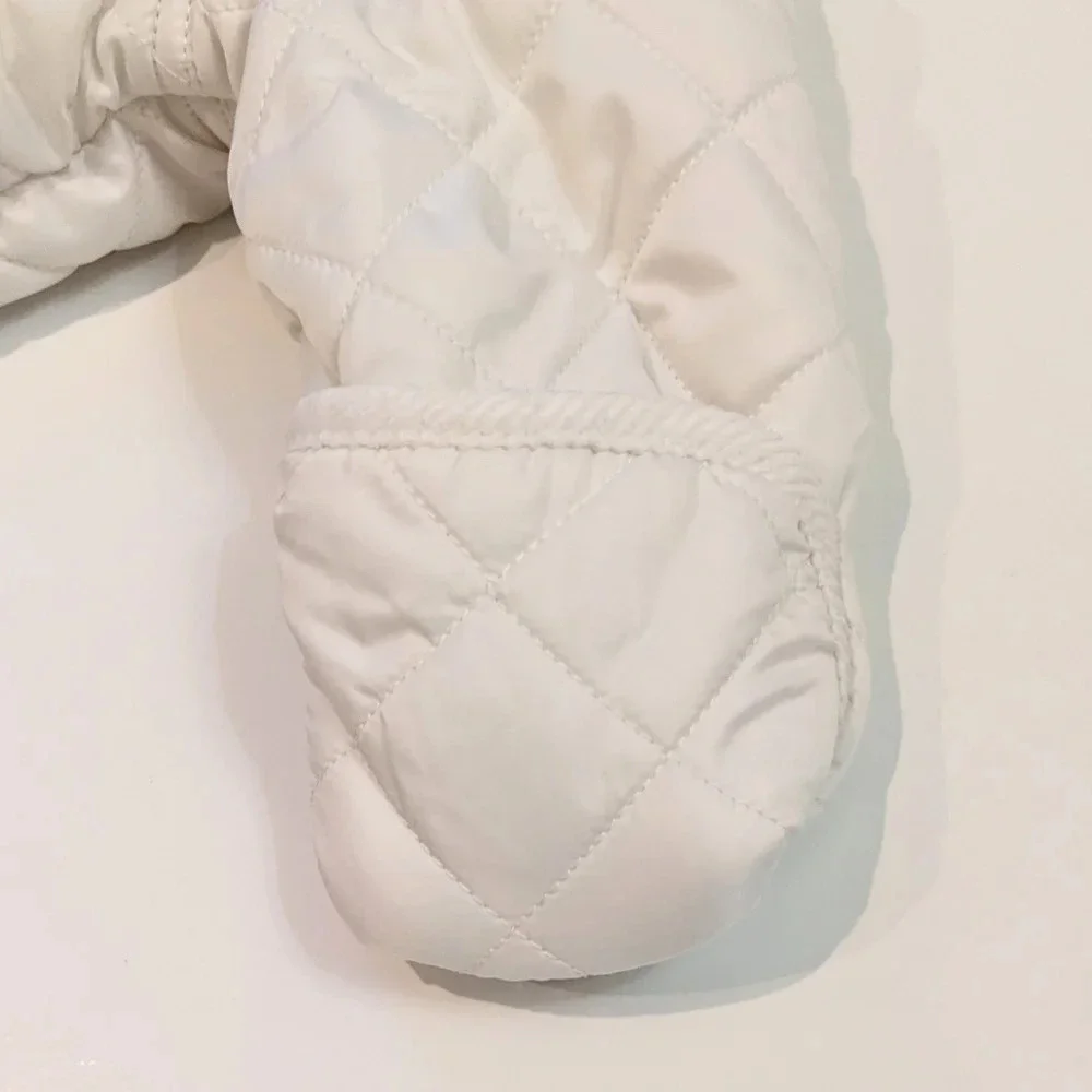 Ralph Lauren Cream Quilted Hooded Snowsuit